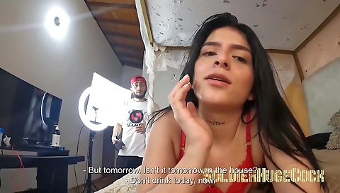 Christmas snooping on my pussy