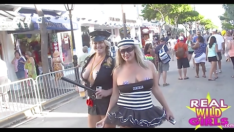 Sexy young blonde fucks with a dildoto