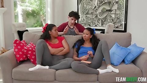 Sexy young girl shows her cute body